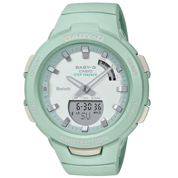 عکس ساعت مچی دخترانه پسرانه کاسیو (CASIO) بیبی جی مدل BSA-B100CS-3ADR