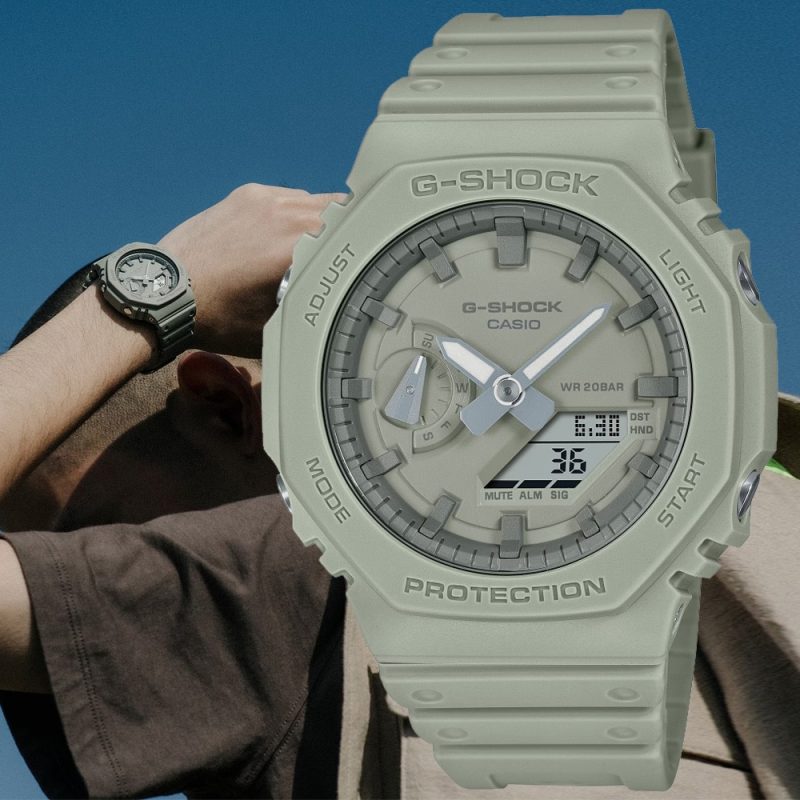 عکس ساعت مچی مردانه کاسیو مدل GA-2100NC-3ADR