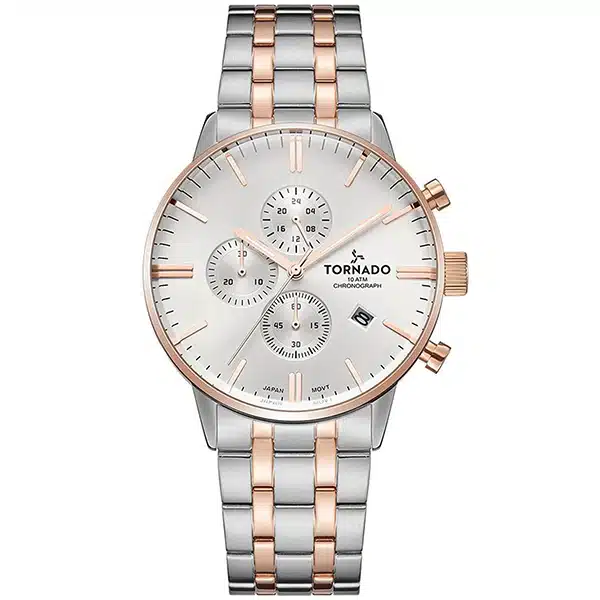 1 عکس ساعت مچی مردانه تورنادو (Tornado) مدل T6102-KBKSK