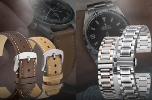 تفاوت ساعت بند چرمی و بند استیل
