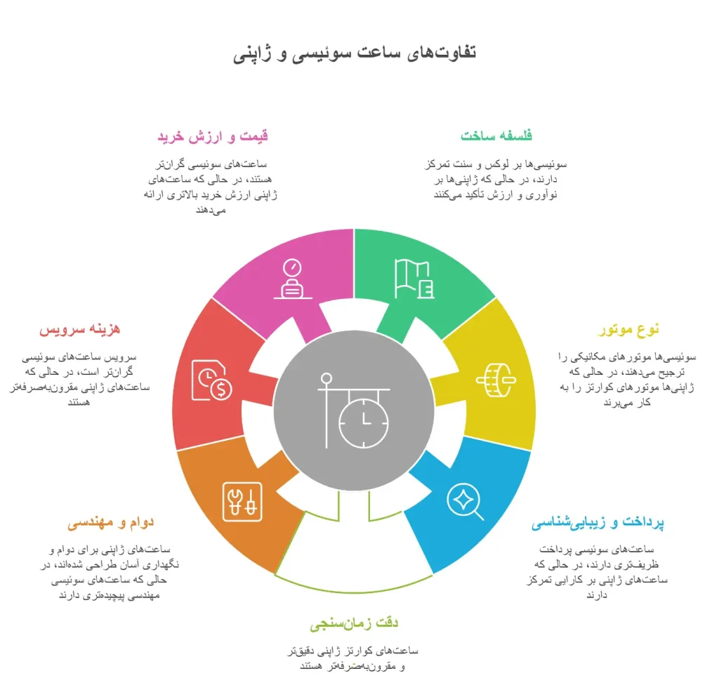 ساعت سوئیسی یا ساعت ژاپنی