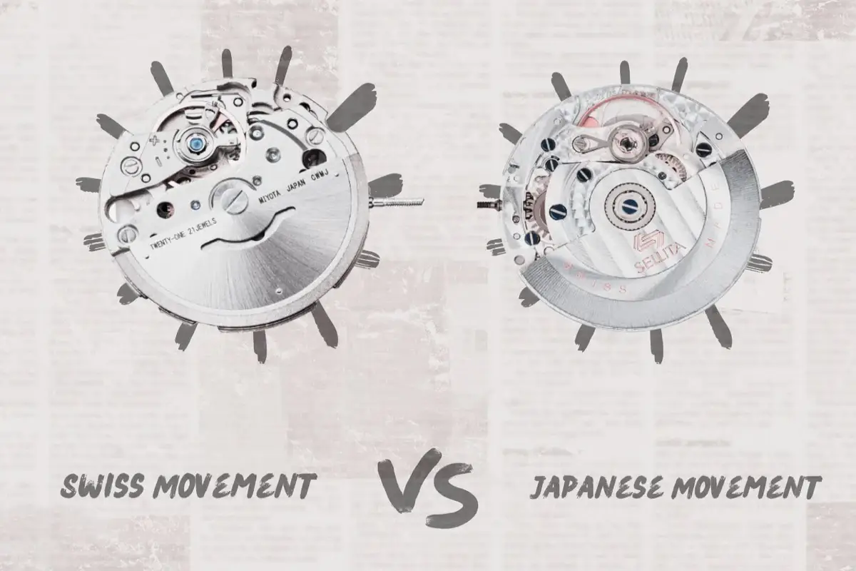 تفاوت ساعت سوئیسی و ژاپنی