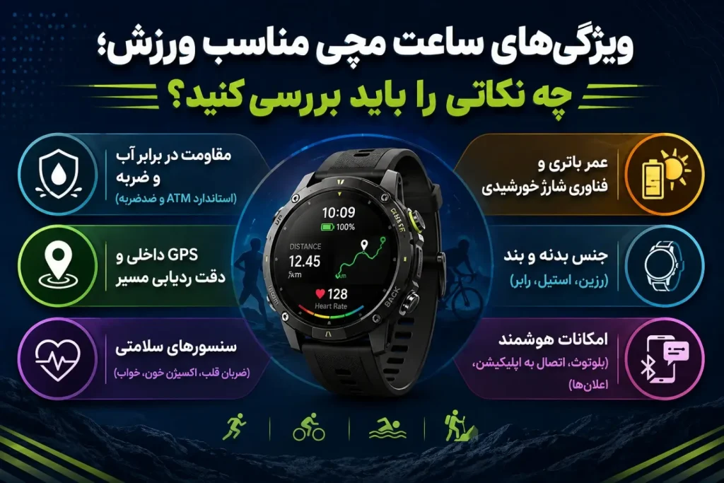ویژگی های بهترین ساعت هوشمند برای ورزش