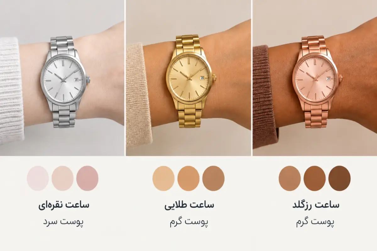 کدام رنگ ساعت مچی به رنگ پوست ما می آید؟